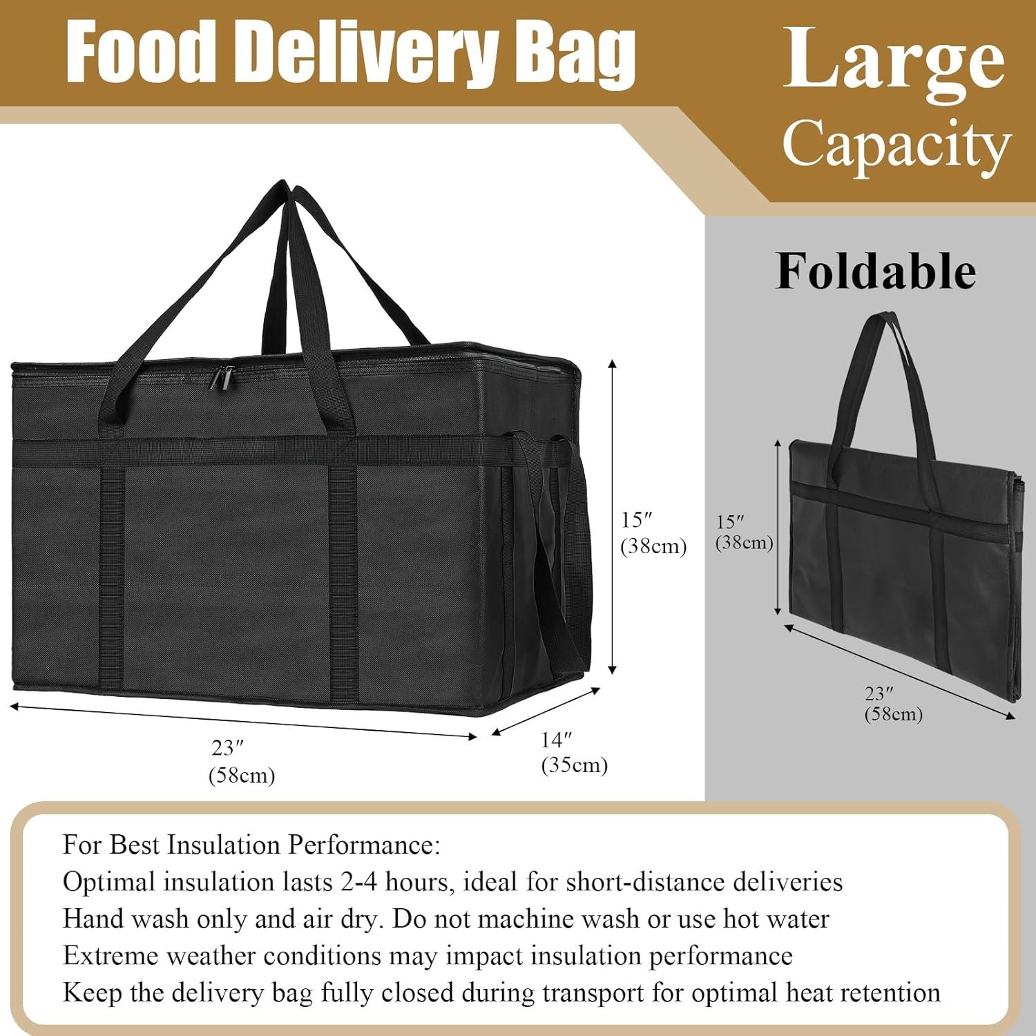 Großhandel XXXL Thermotaschen Pizzalieferung Lebensmittellieferung OEM große Kapazität warmhaltend faltbar schwerlastig Schwarz Hersteller Großhandel XXXL Thermotaschen Pizzalieferung Lebensmittellieferung OEM große Kapazität warmhaltend faltbar schwerlastig Schwarz Hersteller