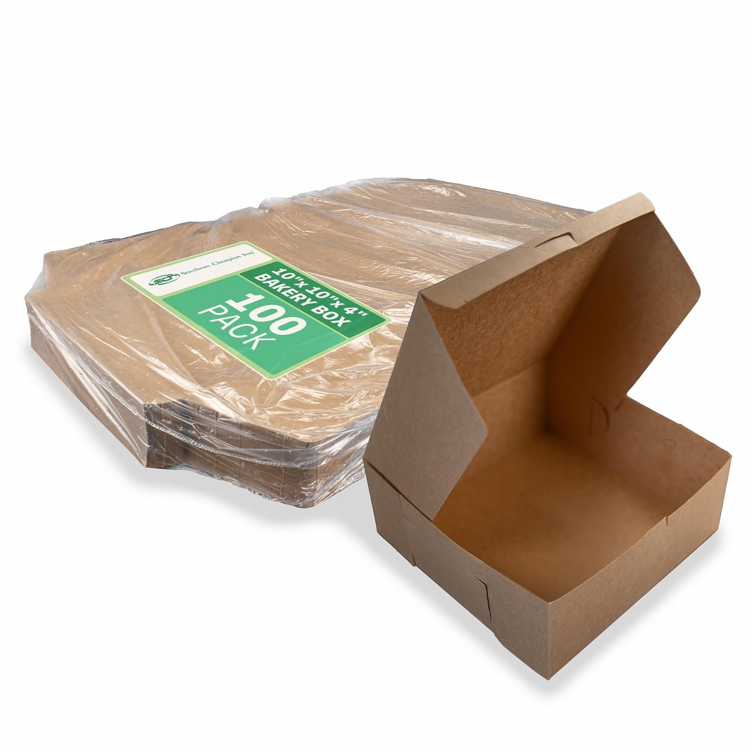 Großhandel einteilige Bäckereikartons ohne Fenster Kraft 10 x 10 x 4 braun Hersteller OEM 100er Bündel