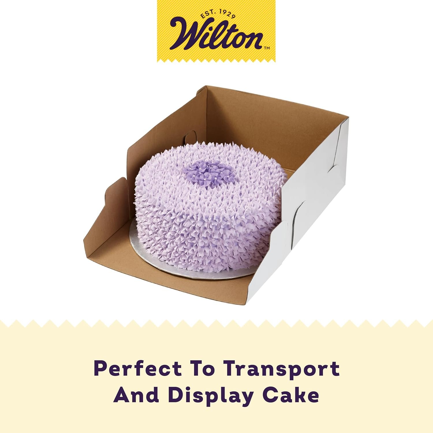 Großmenge 30 cm Kuchenboxen mit Sichtfenster für 25 cm Kuchen weiß aus stabilem Karton OEM Hersteller 6 Stück