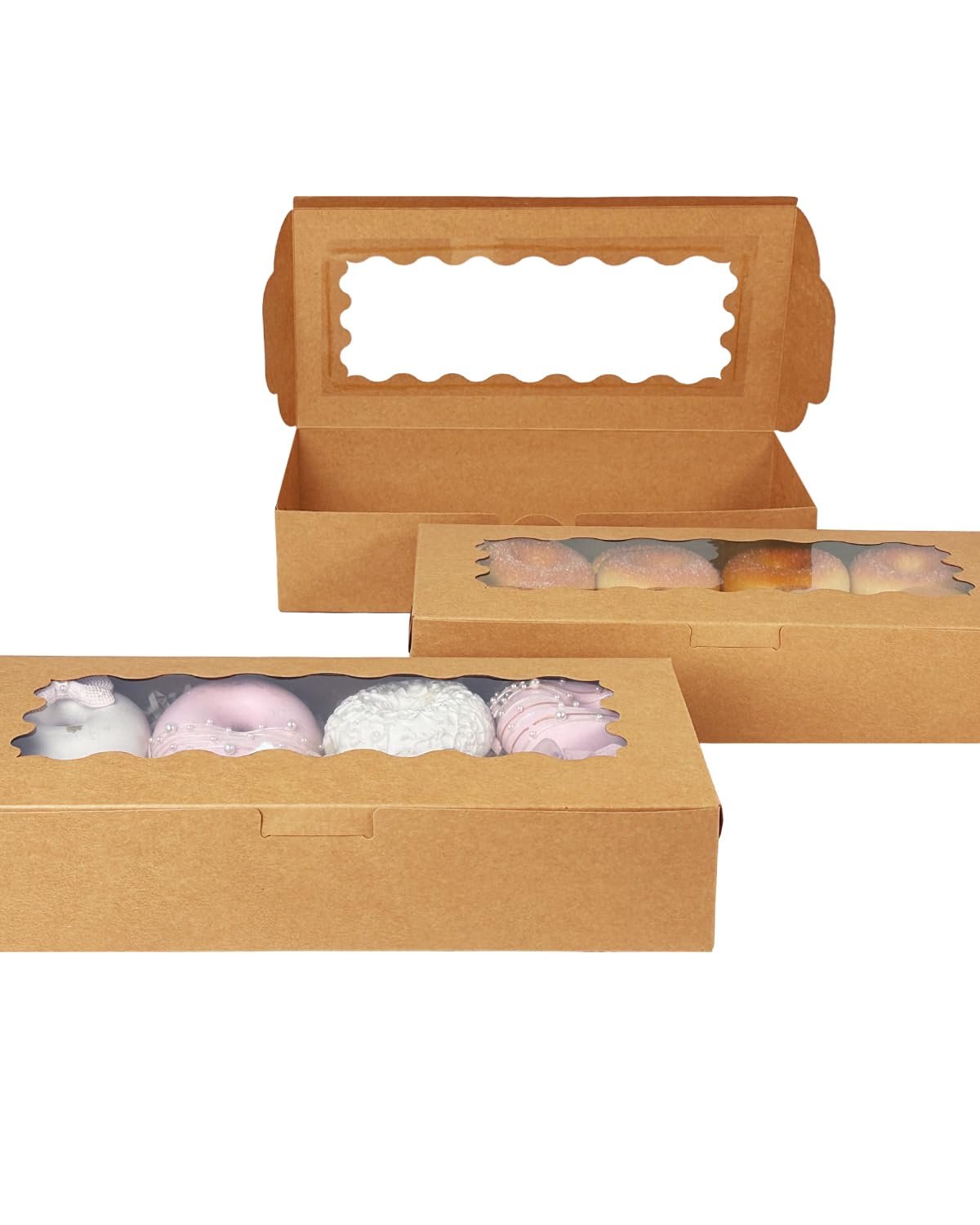 Großhandel braune Keksboxen mit Sichtfenster 12 x 5,5 x 2,5 Zoll 50er Pack OEM Hersteller Großhandel braune Keksboxen mit Sichtfenster 12 x 5,5 x 2,5 Zoll 50er Pack OEM Hersteller