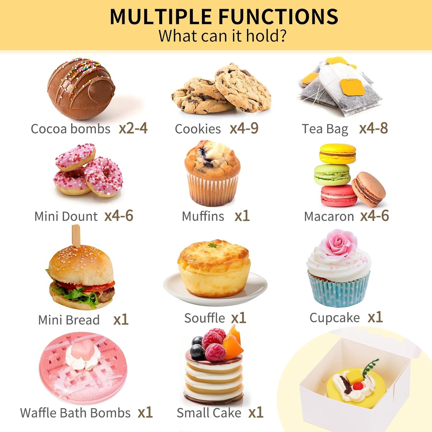 Hersteller 24er weiße Keksboxen mit Sichtfenster 4x4x2,5 Zoll und Stickern für kleine Kekse Desserts Schokoladen-Erdbeeren in Großmenge OEM