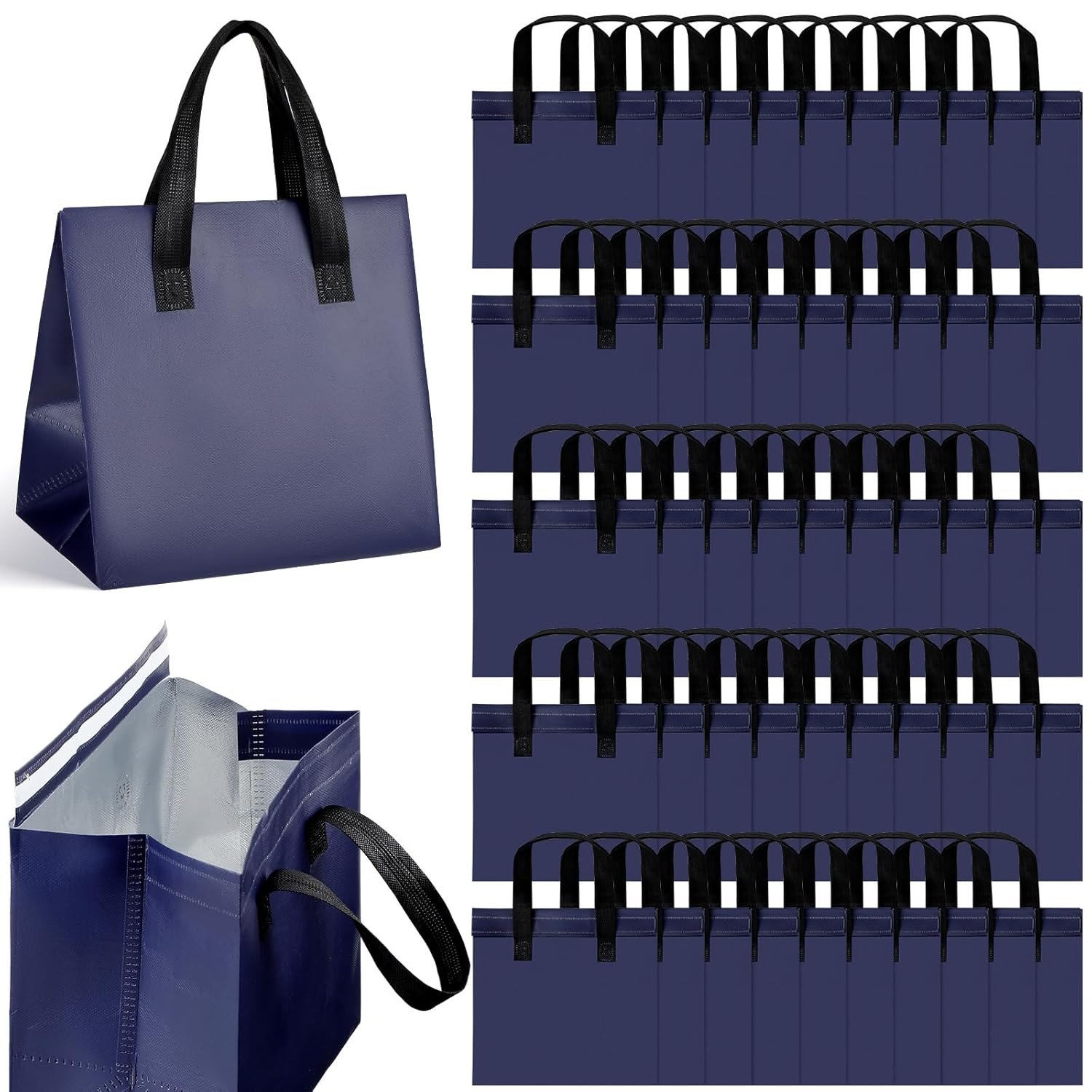 Großhandel 50 St. isolierte Take-Away-Taschen Thermoisolierend für Kaffee Milchtee heiße kalte frische Speisen Meeresfrüchte Catering Restaurant Hersteller OEM (24x24x15 cm, Marineblau) Großhandel 50 St. isolierte Take-Away-Taschen Thermoisolierend für Kaffee Milchtee heiße kalte frische Speisen Meeresfrüchte Catering Restaurant Hersteller OEM (24x24x15 cm, Marineblau)